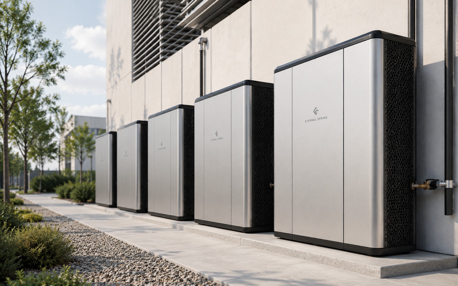 Multiple Eternal Spring units installed together
