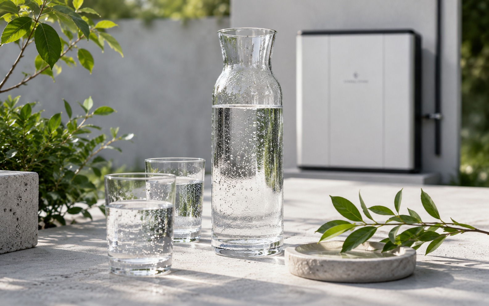 Fresh drinking water without plastic bottles
